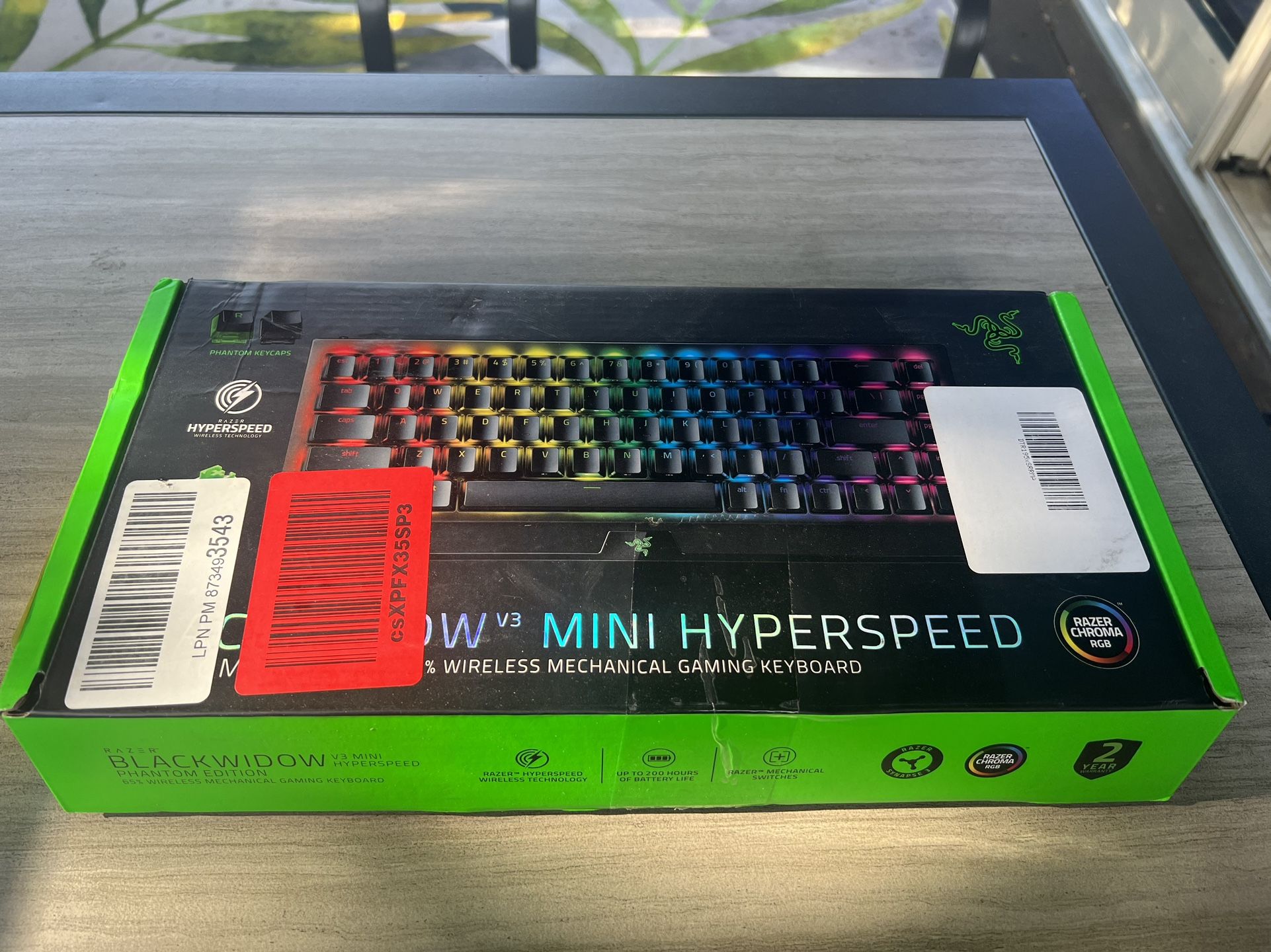 Razer Blackwidow V3 Mini Hyperspeed Phantom