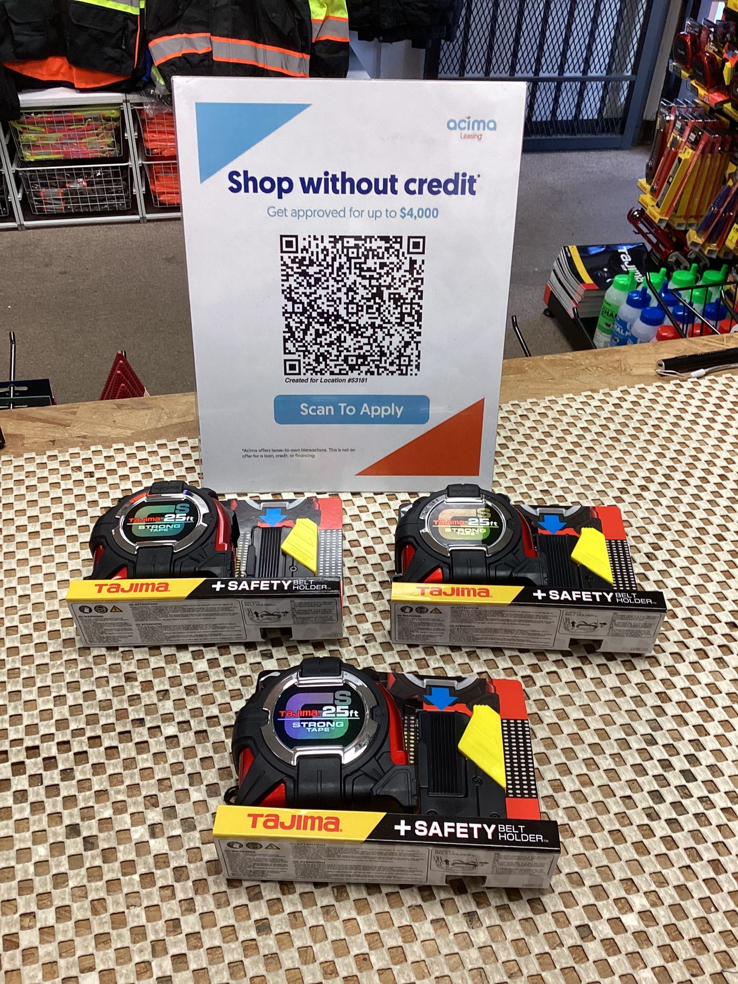 GS LOCK™ SAFETY BELT HOLDER Measuring Tape $46 EACH