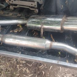 two Piece Chrom e  Exhaust Pipe 