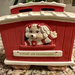 Vintage Heart Money Rare “The Get Along Gang” Coin Bank Clubhouse Caboose
