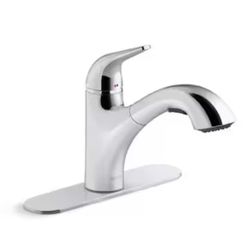 Kohler jolt Kitchen Faucet with Pull Out Spray Wand in Polished Chrome