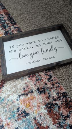 Home decor sign