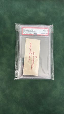 Muhammad Ali Authenticated Signature