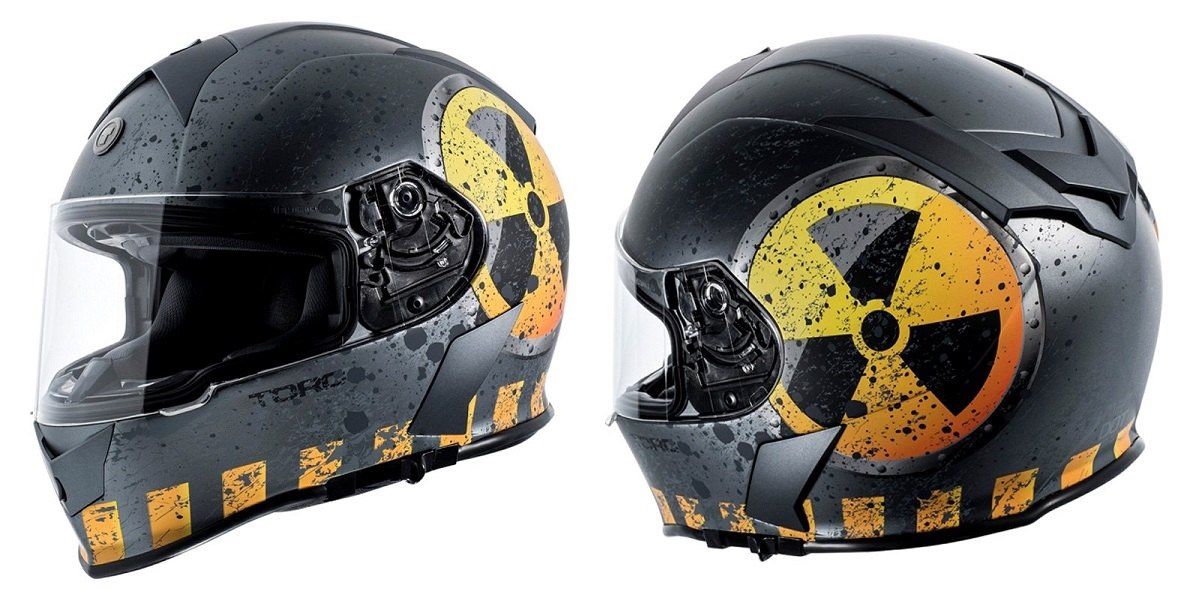 New Toxic Dot Motorcycle Helmet $110