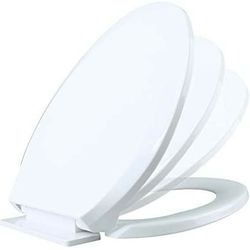 BEMIS

Hospitality.. Whisper Closer..with Commercial Heavy Duty Removable Elongated Closed Front Toilet Seat in White

