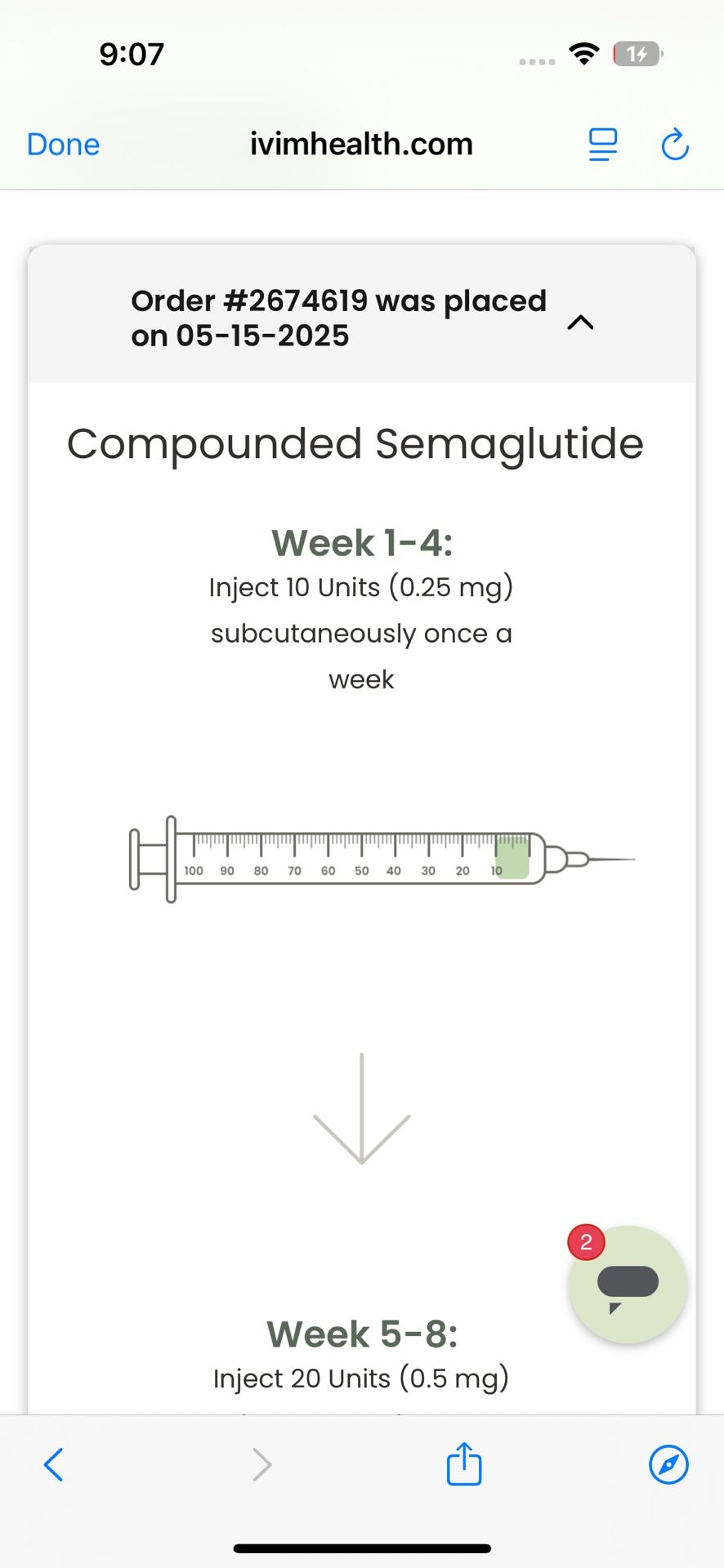 SEMAGLUTIDE 15 weeks