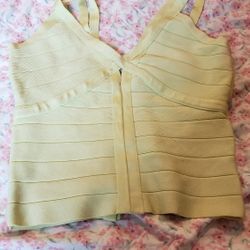 Bebe - Lime Corset Top