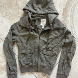 Full Tilt Hooded Jacket Girls Size Large - Like New