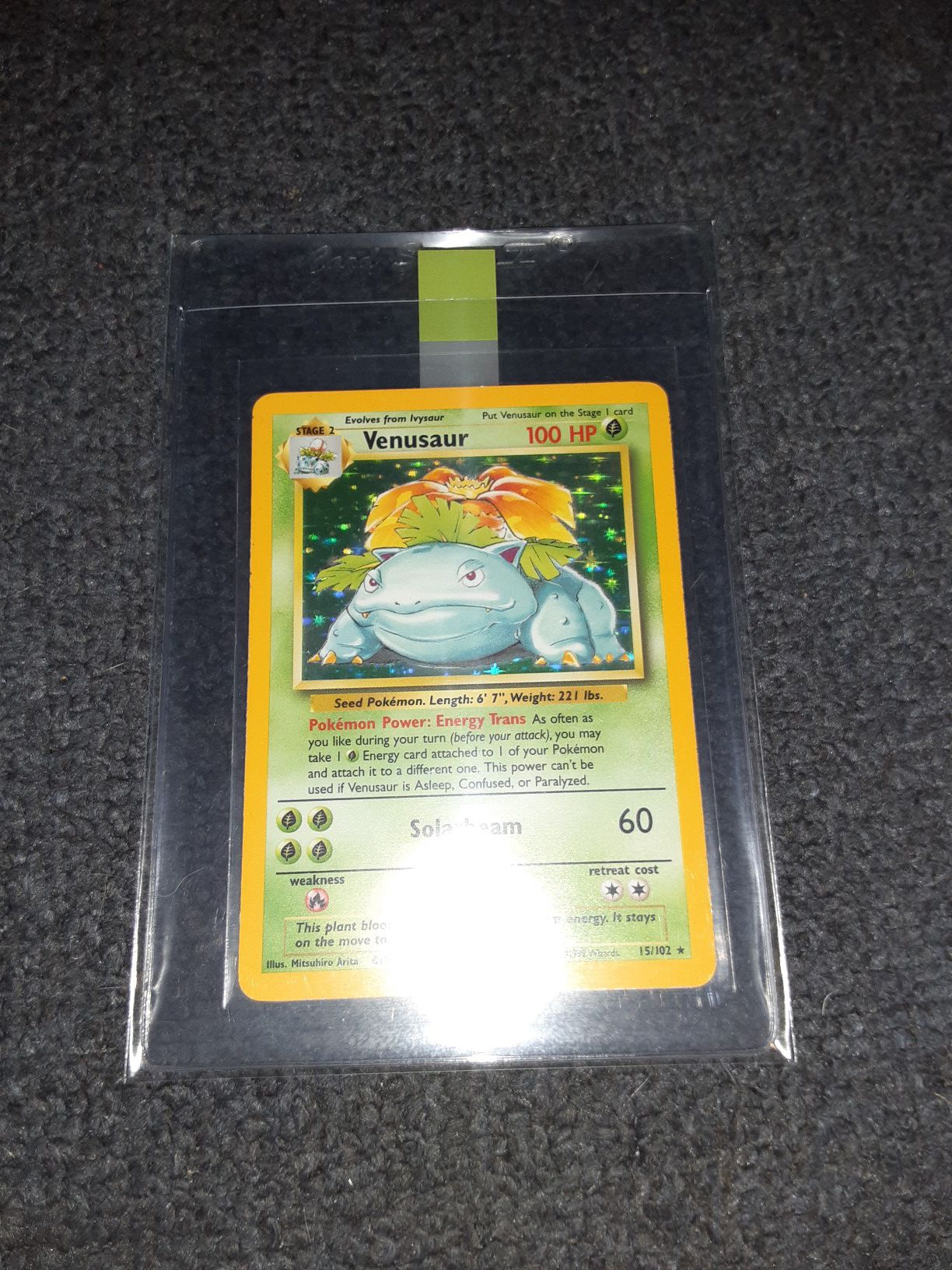Pokemon cards vintage base set venusaur near mint