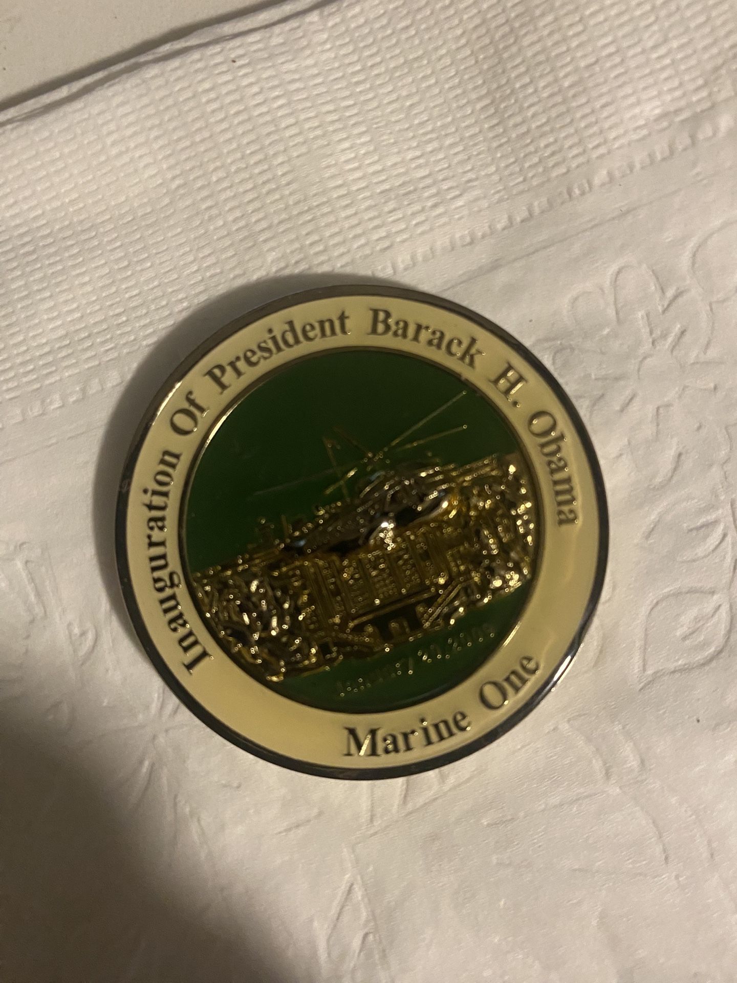 President Obama Marine One Coin 