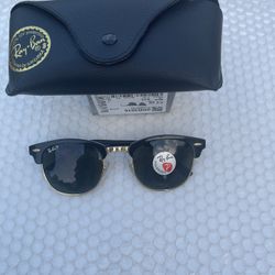 Polarized Lenses Clubmaster Sunglasses 3016 Rayban