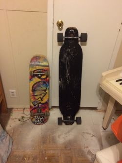 Skateboard n drop thru longboard
