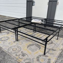 New King Size Smart Base Platform Bed Frame 16”h