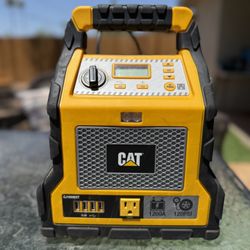 Cat Power Station with 1,200-Peak-Amp Jump Starter, Tire Compressor, and Power Inverter