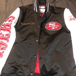 49ers Mitchell & Ness Throwback Jacket (SIZE L)