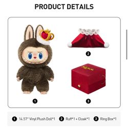 THE MONSTERS Let's Checkmate Series-Vinyl Plush Doll