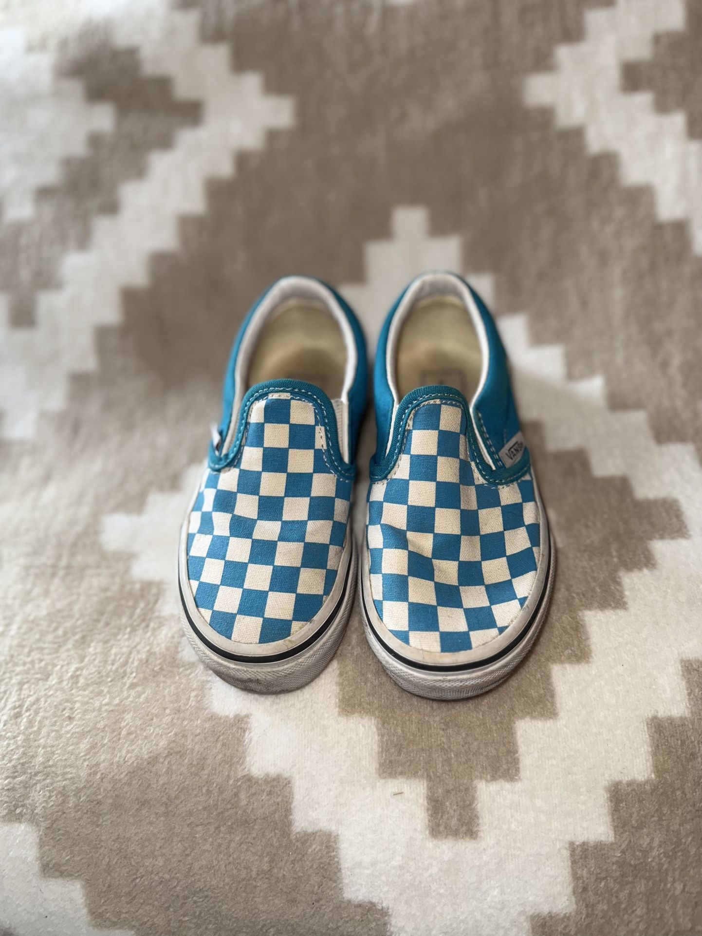 Kids Checkered Vans Size 10.5