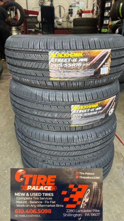 New tires 205/55/16 all season tires mount & balance included $360