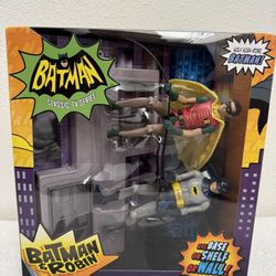 Mattel 1966Mattel 1966 Classic TV Series BATMAN & ROBIN Climbing Action Figures 