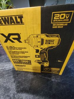 New DeWalt 20v xr 1/2" mid torque impact wrench W/hog ring anvil.... tool only......$170
