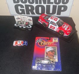 Nascar Lot DALE EARNHARDT #3 Die Cast winners circle Toy Race Cars Lot of 3 + Jimmy Spencer #23 full size model car x4 Cars total lot great for collec