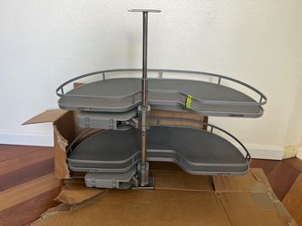 Higold 2-tier blind corner swing-out cabinet organizer
