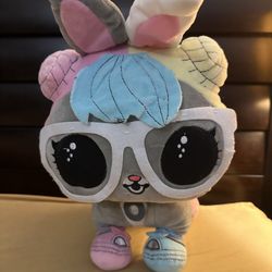 LOL Surprise Sweet Hop Hop Bon Bon Bunny Plush Glasses Stuffed Animal Doll 