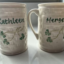 Set of Belleek Mugs