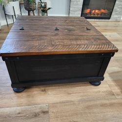 Coffee Table.  Height 15-19in  Width 30-39in