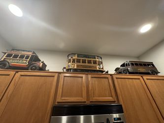 Vintage Wood And Iron Display Toys / Prices Vary  