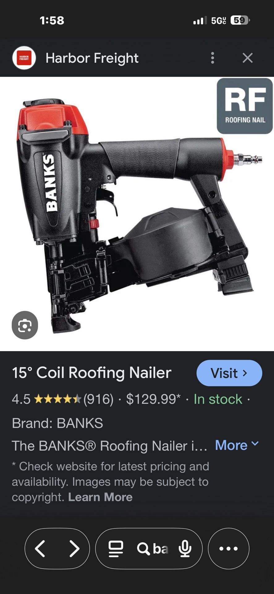 Nail Gun With Hoses