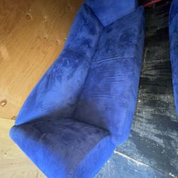 Fully Custom  Blue Couch Set  Paid Close To 13k Few Years Back 