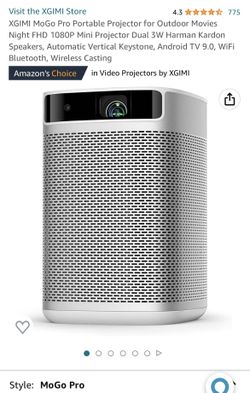 New In Box 120” Projector Screen + Projector For Movies / Tv