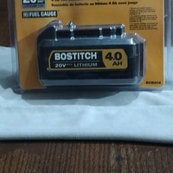 Bostitch 20v 4 Ah Lithium Ion Battery Pack With Fuel Guage X4