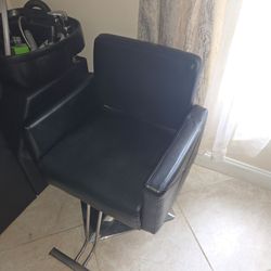 Professional Black Salon Styling Chair