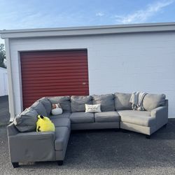 Gray Ashley Sectional Couch sofa
