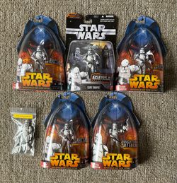 Star Wars Phase II Clone Trooper Lot 6 Figures