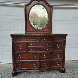 Dresser With Mirror Large 10-drawer