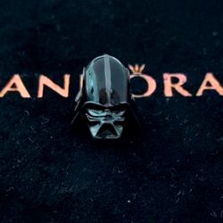 Genuine PANDORA Star Wars Darth Vader Helmet Charm W/Pouch