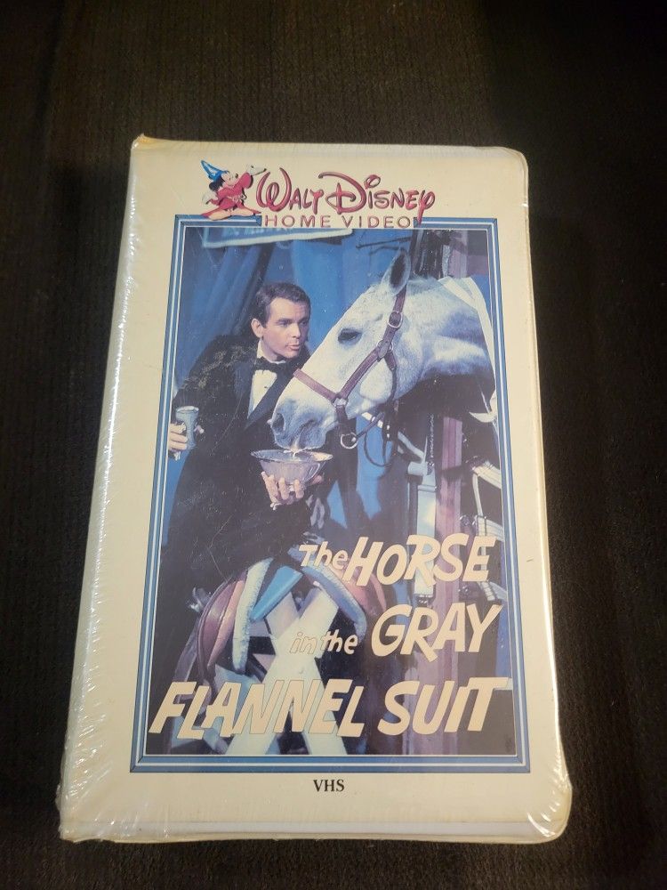Rare Vintage Disney The Horse In The Gray Flannel Suit Clam Shell VHS Cassette Tape!