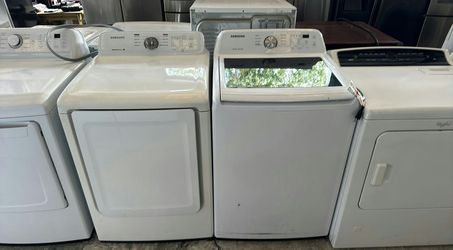 Samsung Basic Washer Dryer Set - High Efficiency Top Load