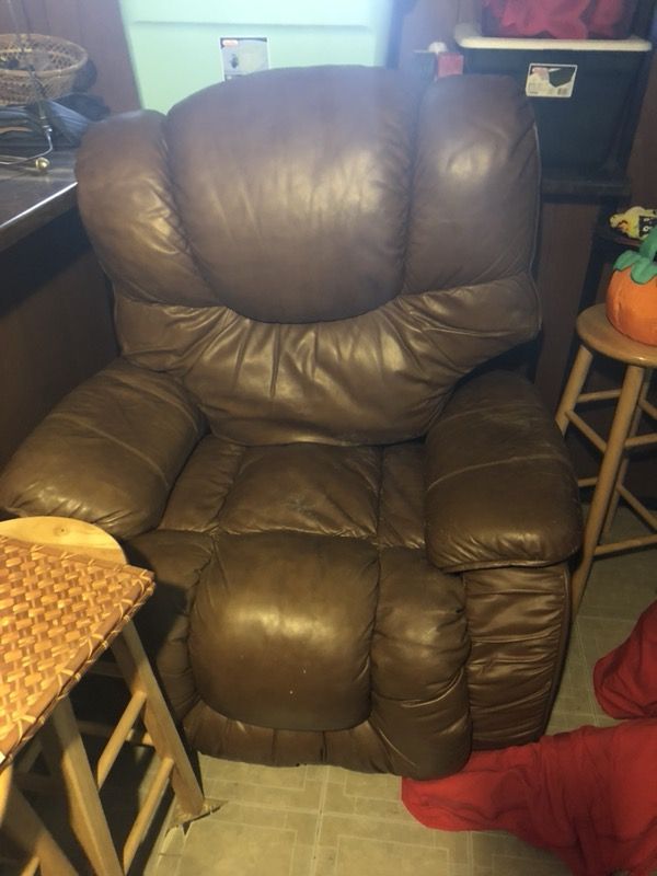 Leather recliner