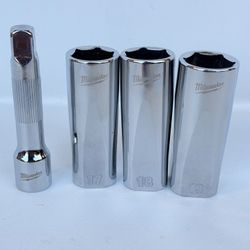 Milwaukee 3/8” 17, 18, 19 MM 