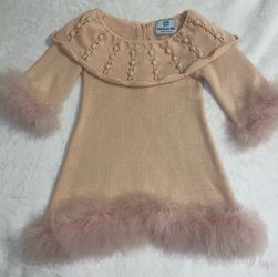 Petite Maison Ella feather dress 4T