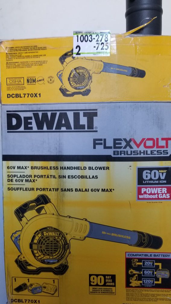 Dewalt flex volt blower w/ charger & battery