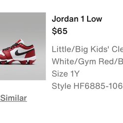 Jordan 1 Low Cleat’s 1Y