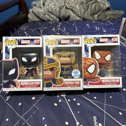 Funko Pops - Gingerbread Avengers