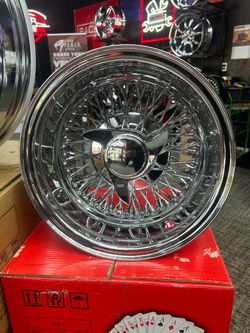 New 13x7 72 spoke cross Wire Wheels $$1400