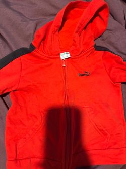 Puma Kids Red Zip-Up Hoodie