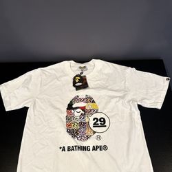 Bape "29" White Tee - Adult Large